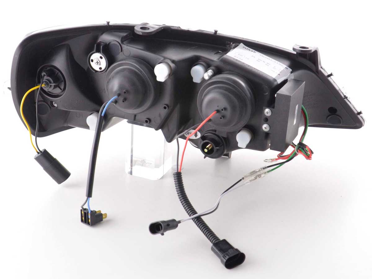 Scheinwerfer Set Daylight LED Tagfahrlicht Opel Astra G 98-03 chrom Scheinwerfer Set Daylight LED Tagfahrlicht Opel Astra G 98-03 chrom
